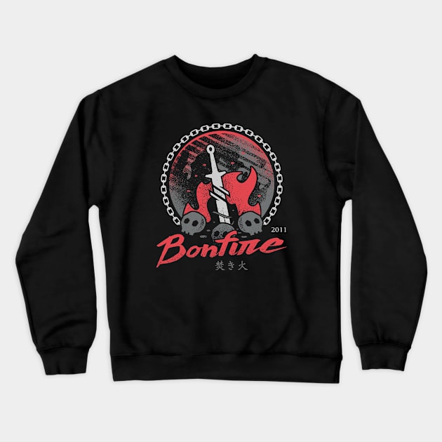 Bonfire Moonlight Crewneck Sweatshirt by logozaste